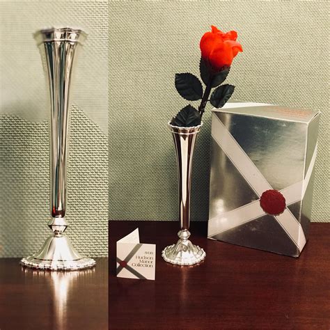 silver bud vases